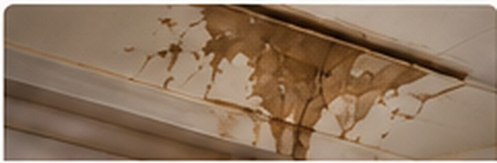 Illustrative ceiling water stain
